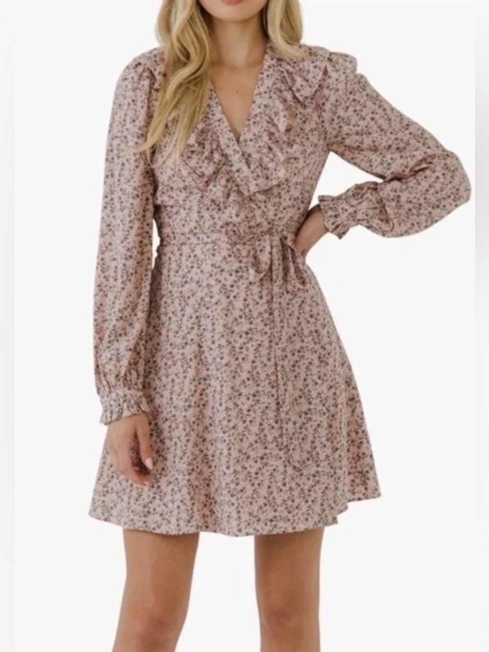 NEW FREE THE ROSES WRAP DRESS - Picture 6 of 6